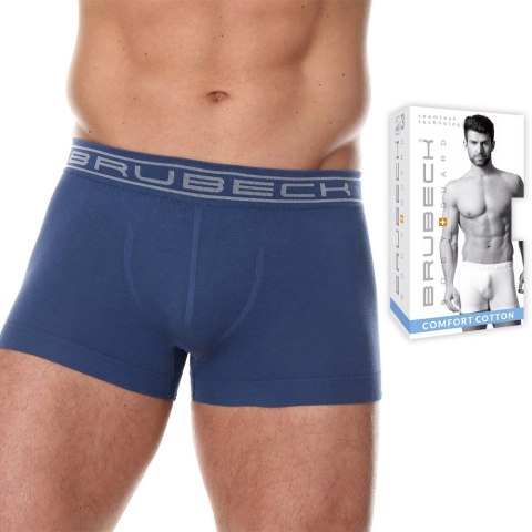 Bokserki męskie bezszwowe BRUBECK BX1005M niebieski - M Bokserki męskie bezszwowe BRUBECK BX1005M niebieski - M