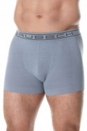 Bokserki męskie bezszwowe BRUBECK BX1005M stalowy - XL Bokserki męskie bezszwowe BRUBECK BX1005M stalowy - XL