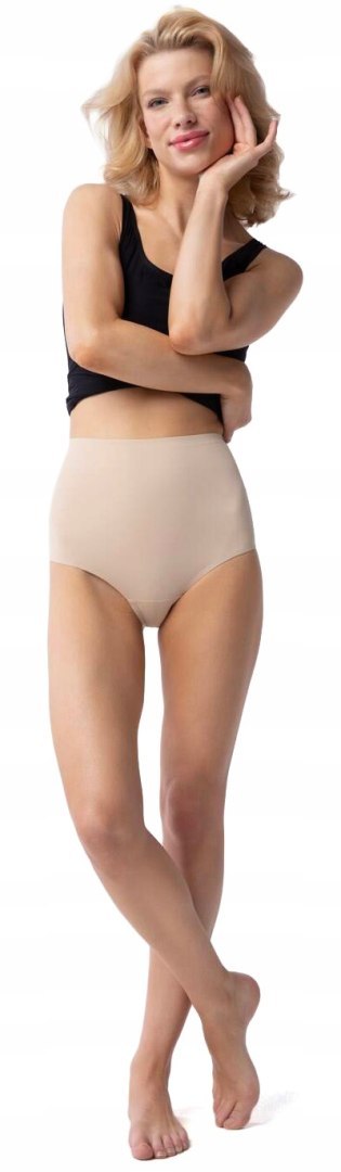 Majtki FIGI damskie z WYSOKIM STANEM bezszwowe JULIMEX AMBER MAXI - XXL Majtki FIGI damskie z WYSOKIM STANEM bezszwowe JULIMEX AMBER MAXI - XXL