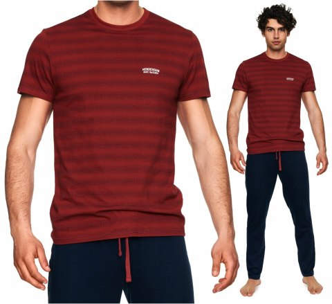Piżama Męska Krótka Bawełniana HENDERSON TIDE - XXL