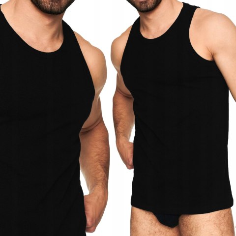 Podkoszulek bawełniany PODKOSZULKA MĘSKA w prążek - 3XL Podkoszulek bawełniany PODKOSZULKA MĘSKA w prążek - 3XL