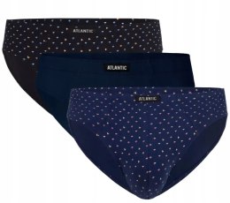 Slipy męskie 3 PARY klasyczne 100% BAWEŁNA ATLANTIC 3MP-147 - L