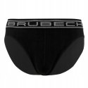 Slipy męskie bezszwowe bawełniane majtki BRUBECK BE0029M czarny - S