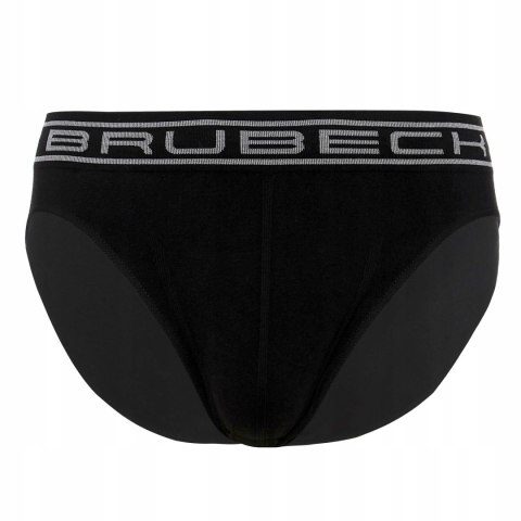 Slipy męskie bezszwowe bawełniane majtki BRUBECK BE0029M czarny - S