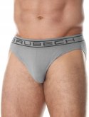 Slipy męskie bezszwowe bawełniane majtki BRUBECK BE0029M szary - M