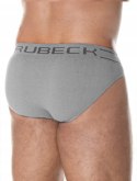 Slipy męskie bezszwowe bawełniane majtki BRUBECK BE0029M szary - M