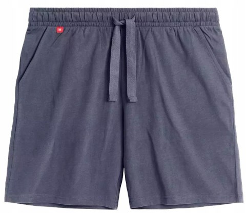 Spodenki męskie DRESOWE piżamowe 100% BAWEŁNA szorty ATLANTIC NMB-039 - XL