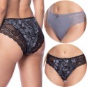 FIGI damskie BIKINI 2 PARY majtki bawełniane koronka LAMA 1574BI - XL