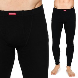 Kalesony 100% BAWEŁNA legginsy męskie HENDERSON 4862 czarne - XXL