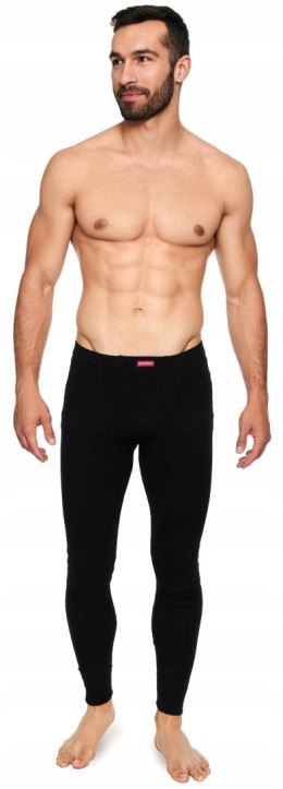 Kalesony 100% BAWEŁNA legginsy męskie HENDERSON 4862 czarne - XXL