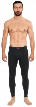 Kalesony 100% BAWEŁNA legginsy męskie HENDERSON 4862 grafitowe - 3XL