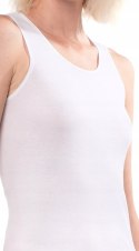 Podkoszulka damska na RAMIĄCZKACH BEZSZWOWA bawełniana LAMA 4005TT - 3XL