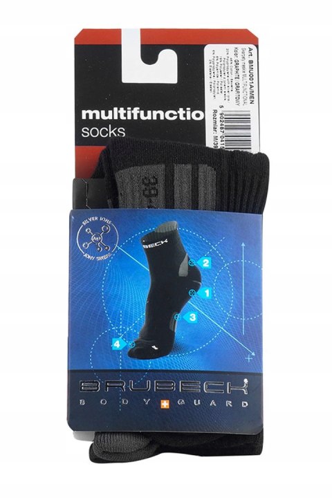 Skarpety SPORTOWE z JONAMI SREBRA skarpetki trekking outdoor BRUBECK 45-47 Skarpety SPORTOWE z JONAMI SREBRA skarpetki trekking outdoor BRUBECK 45-47