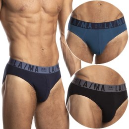 Slipy męskie BAWEŁNIANE 3-PAK dopasowane majtki LAMA 1047SD - XL