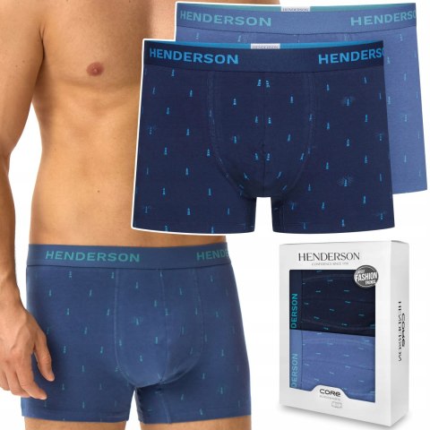 Bokserki męskie DŁUGIE 2-PAK majtki bawełniane HENDERSON 42248 JOY - XXL
