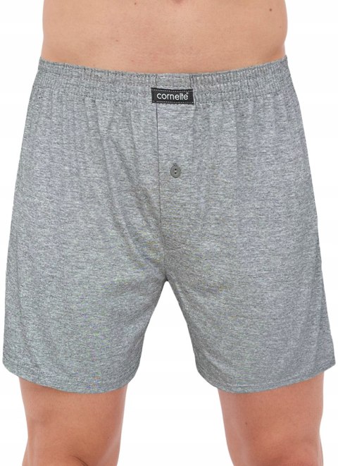 Bokserki męskie LUŹNE BAWEŁNIANE 3 WZORY CORNETTE COMFORT - M