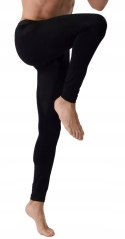 LEGGINSY sportowe MĘSKIE treningowe TERMO kalesony ATLANTIC BML-016 - L