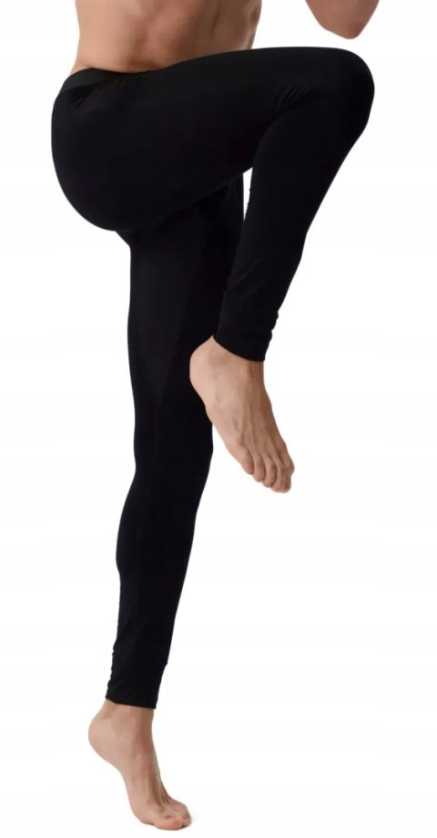 LEGGINSY sportowe MĘSKIE treningowe TERMO kalesony ATLANTIC BML-016 - M