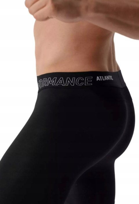 LEGGINSY sportowe MĘSKIE treningowe TERMO kalesony ATLANTIC BML-016 - M