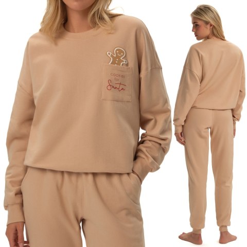Piżama damska DRESOWA z długim rękawem ŚWIĄTECZNA HENDERSON FAWN - XL Piżama damska DRESOWA z długim rękawem ŚWIĄTECZNA HENDERSON FAWN - XL