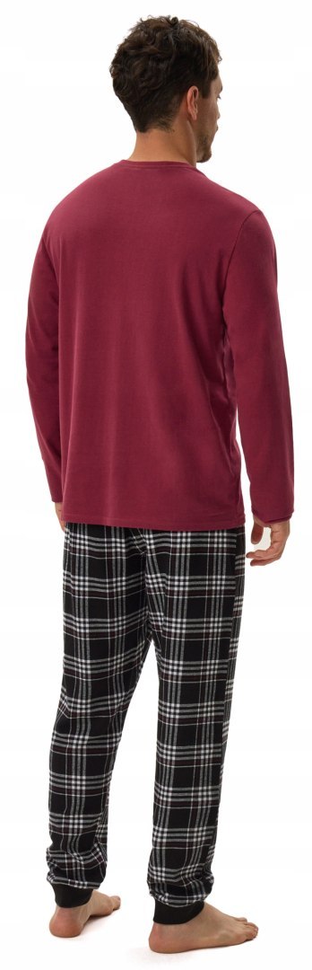 Piżama męska 100% BAWEŁNA z długim rękawem HENDERSON HONOR - XL Piżama męska 100% BAWEŁNA z długim rękawem HENDERSON HONOR - XL