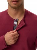 Piżama męska 100% BAWEŁNA z długim rękawem HENDERSON HONOR - XL