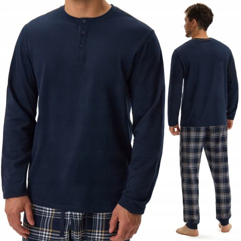 Piżama męska 100% BAWEŁNA z długim rękawem HENDERSON HONOR - XL Piżama męska 100% BAWEŁNA z długim rękawem HENDERSON HONOR - XL