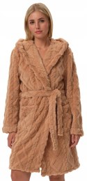 Pluszowy szlafrok damski z kapturem POLAROWY HENDERSON FREDDA - M