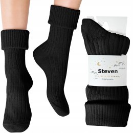 SKARPETKI DO SPANIA grube skarpety z WEŁNĄ damskie STEVEN - 35-37