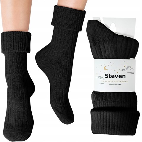 SKARPETKI DO SPANIA grube skarpety z WEŁNĄ damskie STEVEN - 35-37