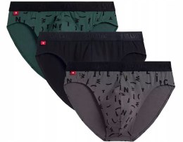 Slipy męskie BAWEŁNIANE 3 PARY dopasowane ATLANTIC 3MP-161 - XL