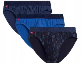 Slipy męskie BAWEŁNIANE 3 PARY dopasowane ATLANTIC 3MP-161 - XL