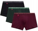 Bokserki męskie BAWEŁNIANE 3 PARY dopasowane ATLANTIC 3MH-052 - XXL