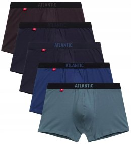 Bokserki męskie BAWEŁNIANE 5 PAR dopasowane ATLANTIC 5SMH-004 - XXL