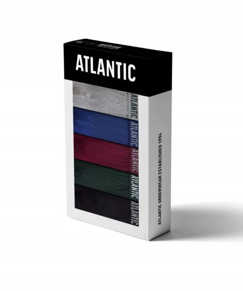 Bokserki męskie BAWEŁNIANE 5 PAR dopasowane ATLANTIC 5SMH-004 - XXL Bokserki męskie BAWEŁNIANE 5 PAR dopasowane ATLANTIC 5SMH-004 - XXL