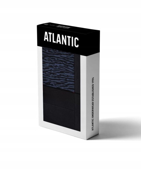 Bokserki męskie bawełniane 2 PARY długie nogawki ATLANTIC 2MH-175 - L