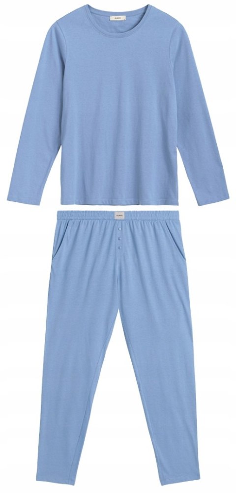 Piżama damska 100% BAWEŁNA z długim rękawem ATLANTIC NLP-479 - XL