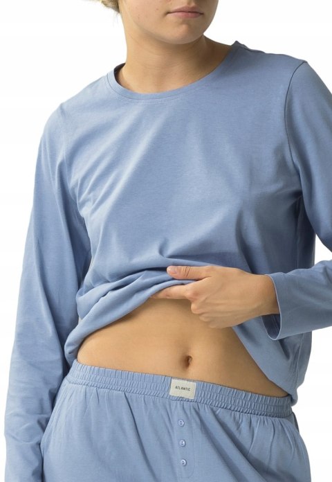 Piżama damska 100% BAWEŁNA z długim rękawem ATLANTIC NLP-479 - XL