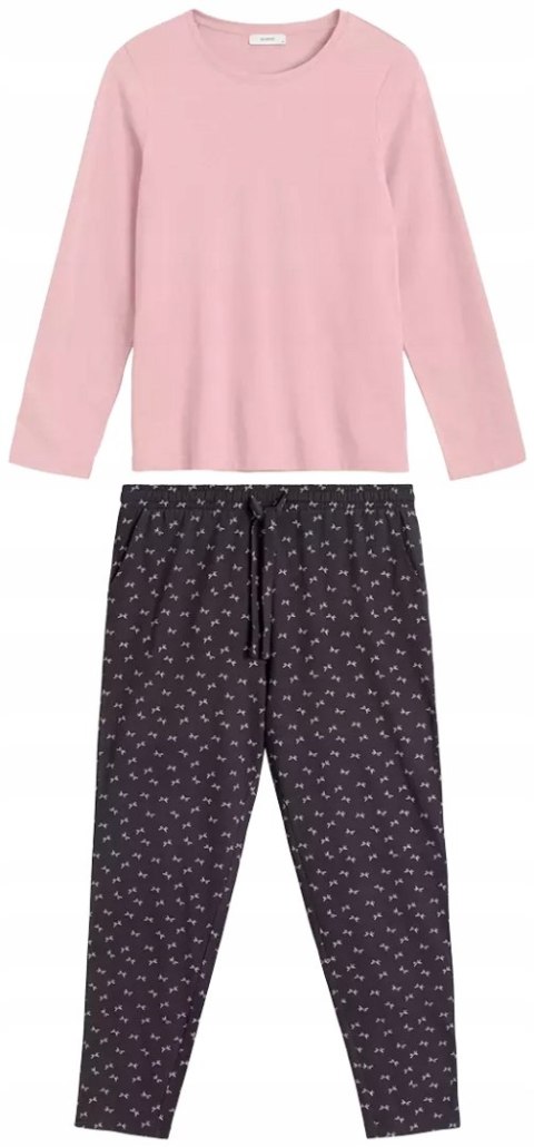 Piżama damska 100% BAWEŁNA z długim rękawem ATLANTIC NLP-483 - XXL