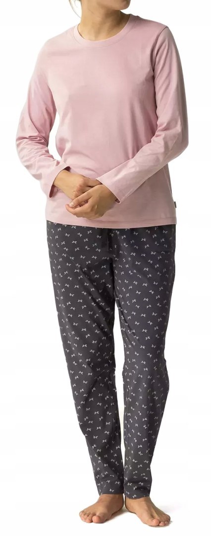 Piżama damska 100% BAWEŁNA z długim rękawem ATLANTIC NLP-483 - XXL