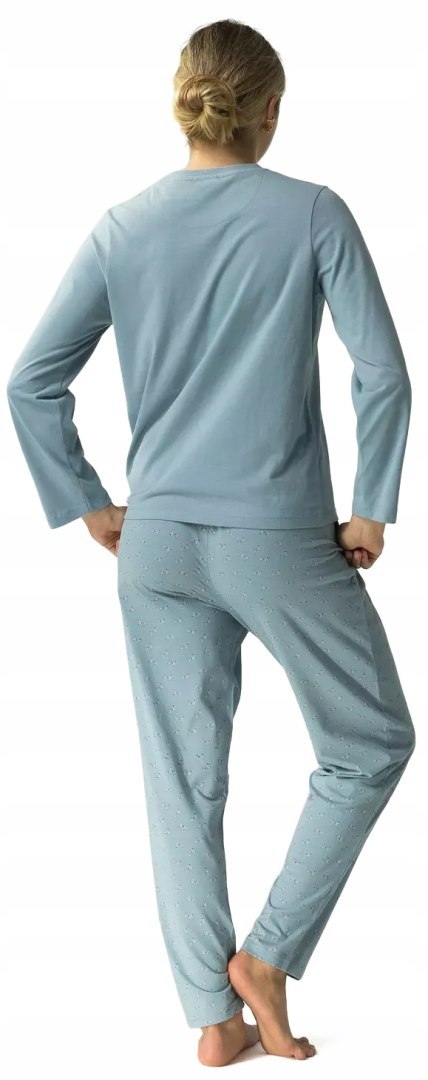 Piżama damska 100% BAWEŁNA z długim rękawem ATLANTIC NLP-483 - M