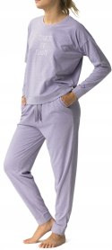 Piżama damska BAWEŁNIANA z długim rękawem ATLANTIC NLP-480 - XL