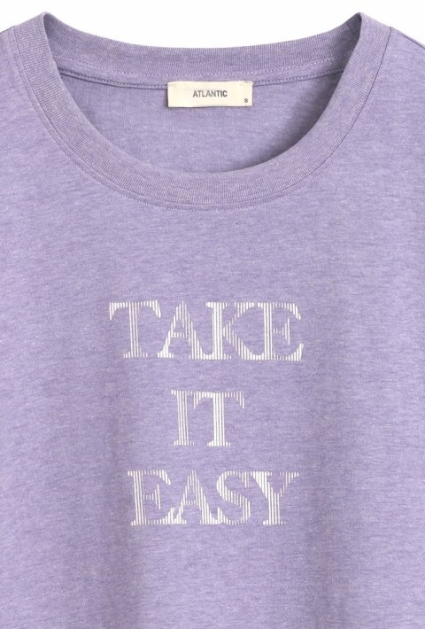 Piżama damska BAWEŁNIANA z długim rękawem ATLANTIC NLP-480 - XL