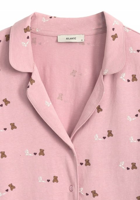 Piżama damska w misie 100% BAWEŁNA z długim rękawem ATLANTIC NLP-484 - XXL