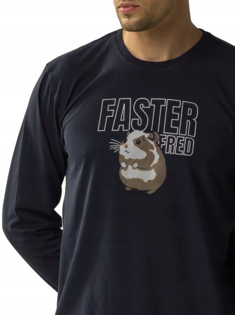 Piżama męska luźna BAWEŁNIANA z długim rękawem ATLANTIC NMP-376 - L Piżama męska luźna BAWEŁNIANA z długim rękawem ATLANTIC NMP-376 - L