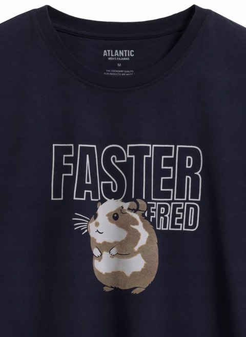 Piżama męska luźna BAWEŁNIANA z długim rękawem ATLANTIC NMP-376 - L Piżama męska luźna BAWEŁNIANA z długim rękawem ATLANTIC NMP-376 - L