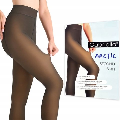Rajstopy wyszczuplające ocieplane GABRIELLA ARCTIC SECOND SKIN 500DEN - 2/3