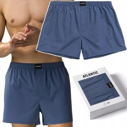 Bokserki męskie 100% BAWEŁNA luźne ATLANTIC MBT-003 - M