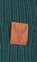 CZAPKA damska jesienna zimowa typu beanie w PRĄŻEK MORAJ r. uniwersalny