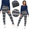 Legginsy damskie NORWESKIE OCIEPLANE z wysokim stanem MORAJ - L/XL